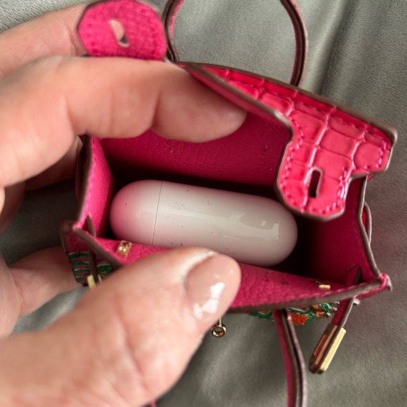 Tan bag, charm your butt holder key fob holder Christmas ornament mini bag - Picture 2 of 8